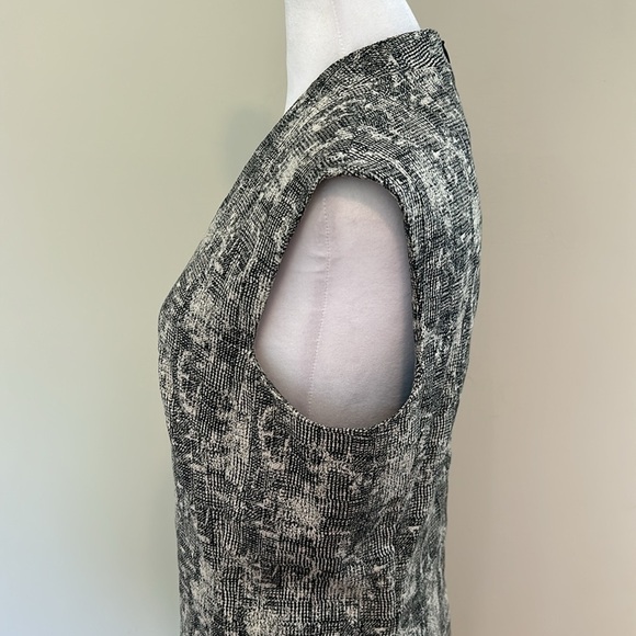MM Lafleur Aditi Dress in Black and White Jacquard Crackle Print New Size 10 - Picture 8 of 13